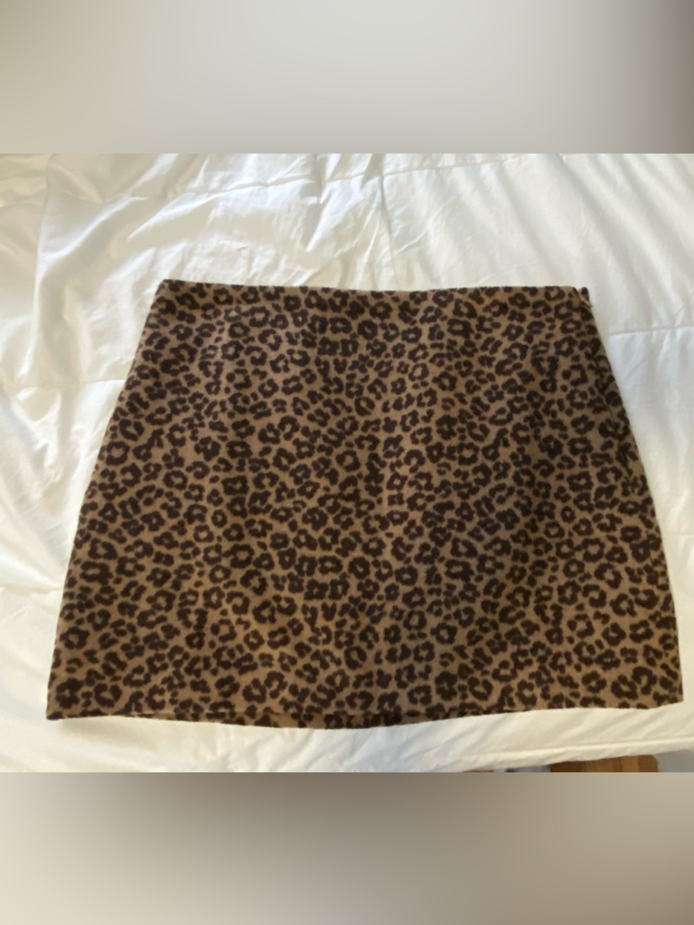 Loft Leopard Print Mini Skirt - Brown